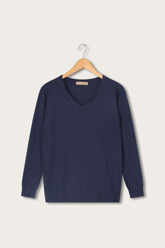 Sweater V- neck Ginny navy | blue