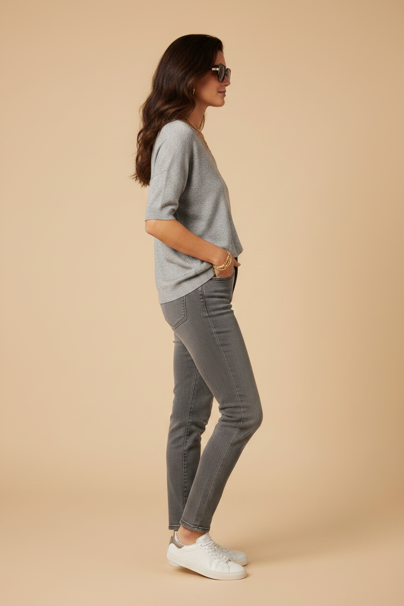 Sweater Rune light grey | light grey