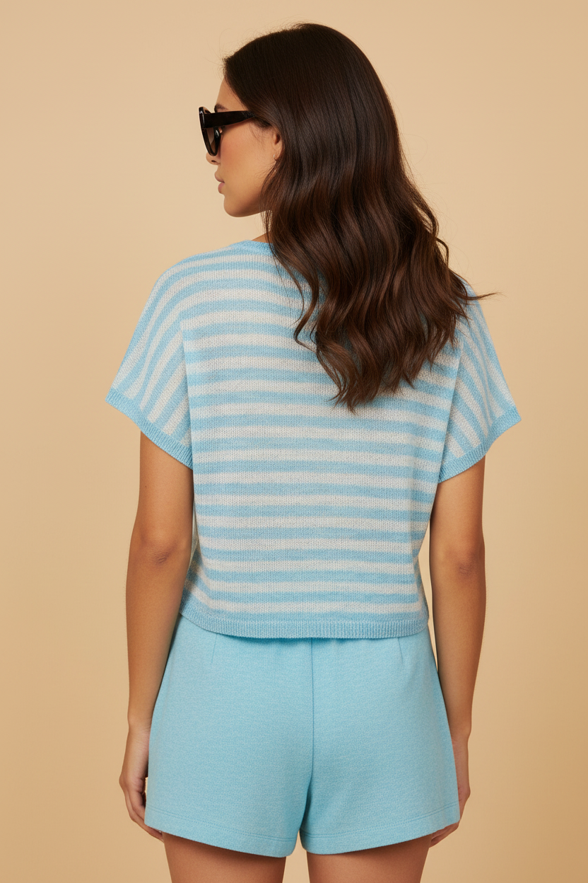 Knit Joni aqua | aqua