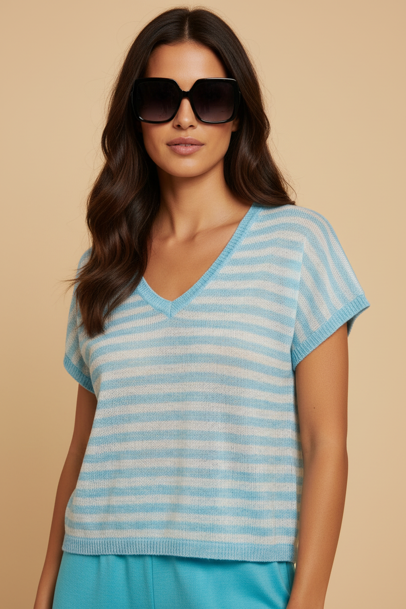Knit Joni aqua | aqua