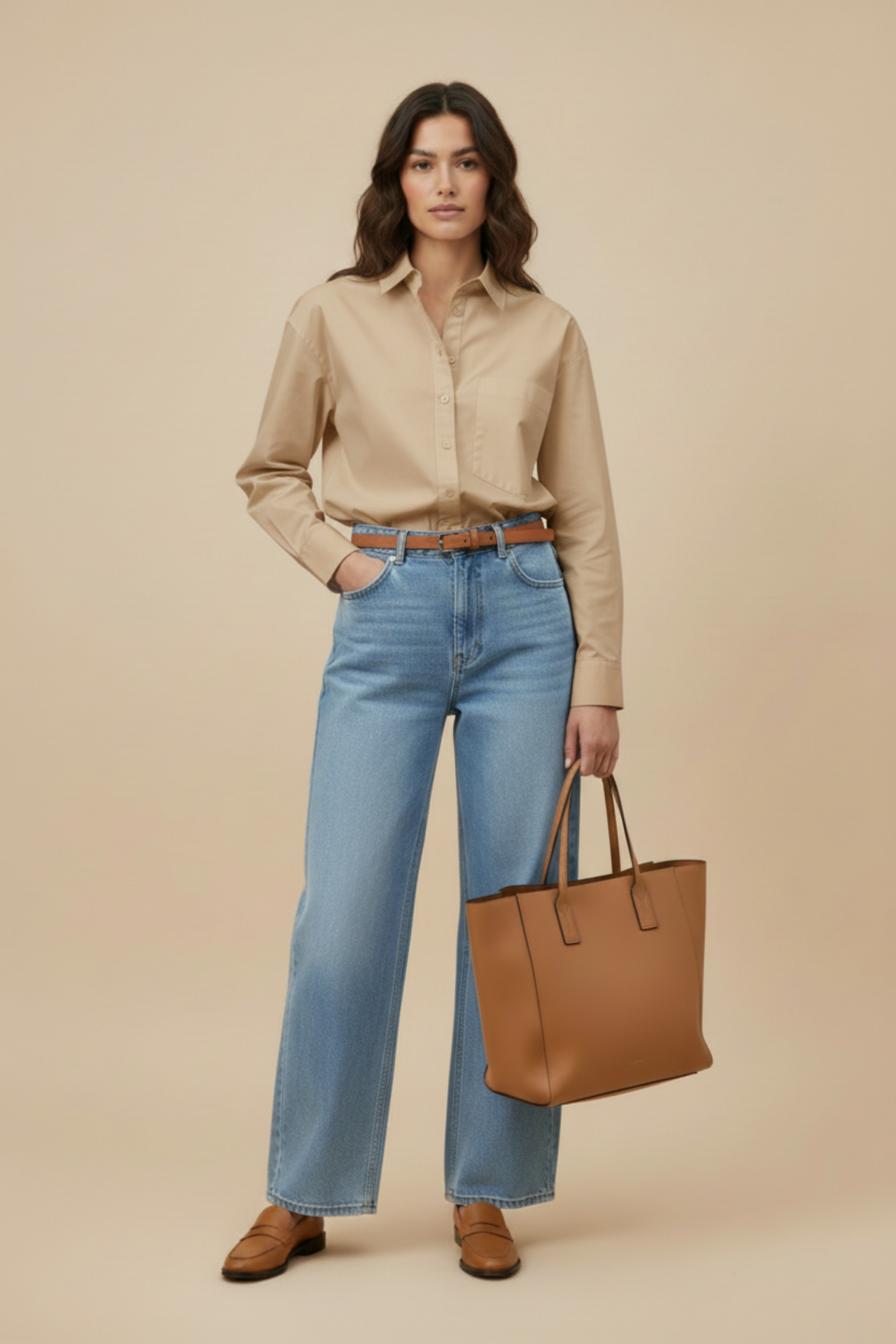 Shirt Luna latte | Latte