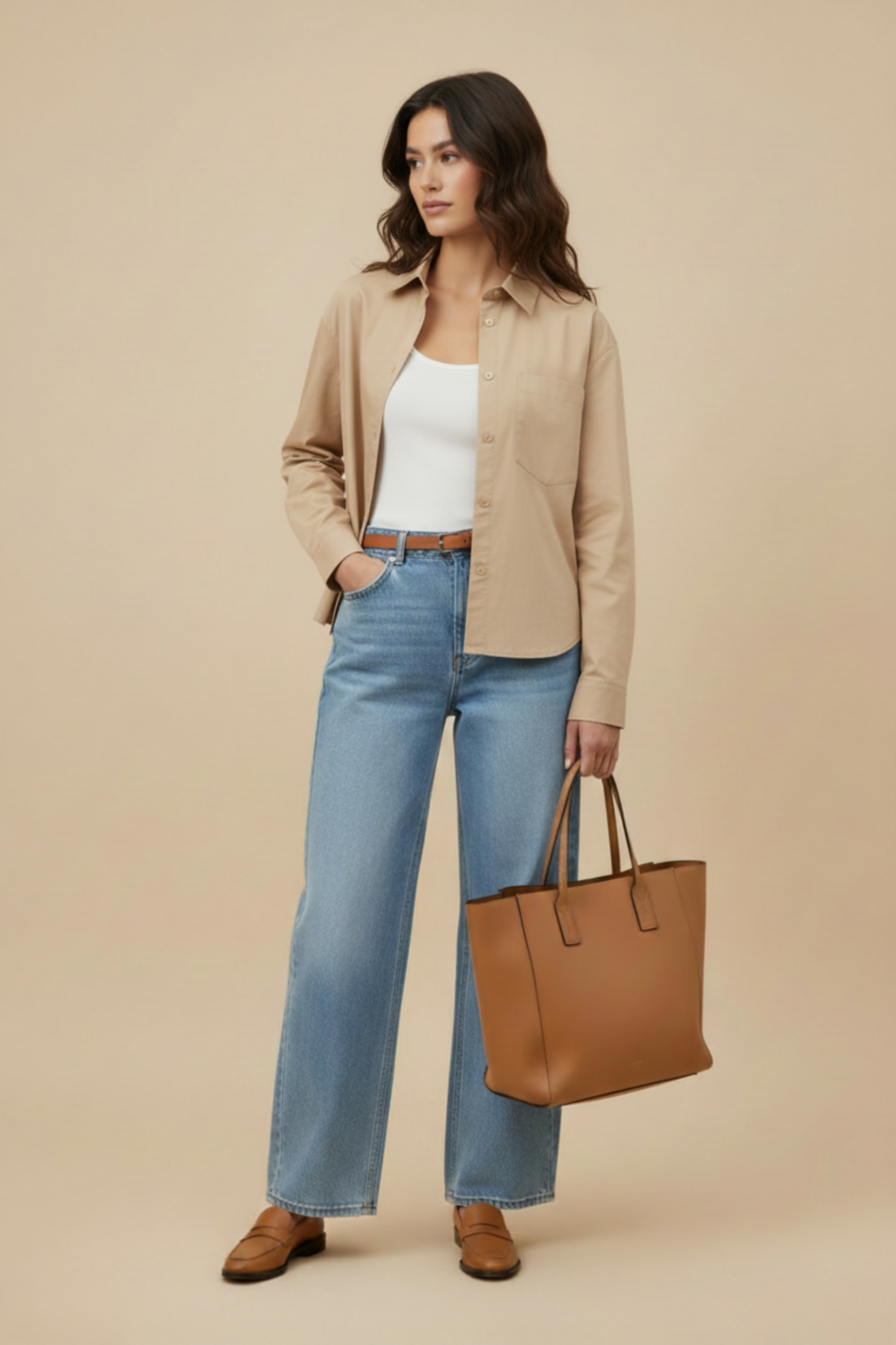 Shirt Luna latte | Latte