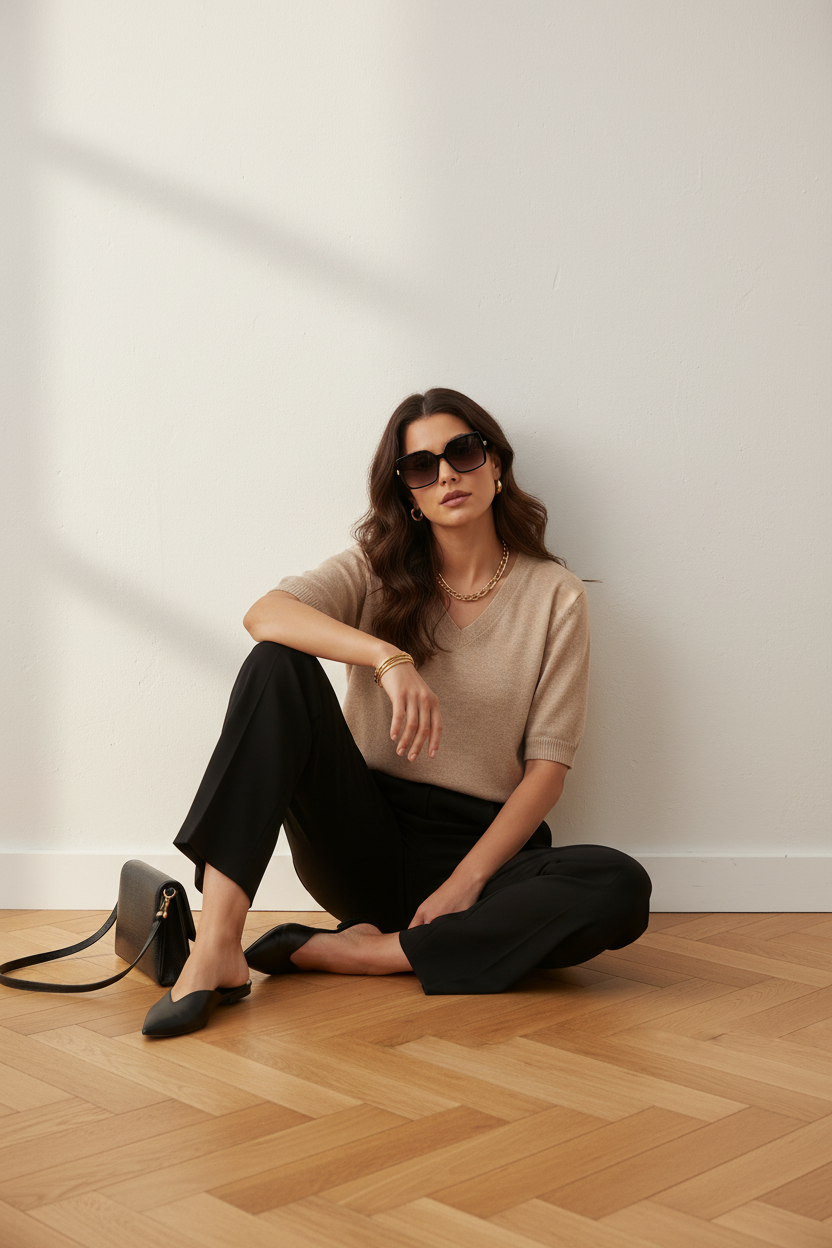 Sweater Rune latte | Latte