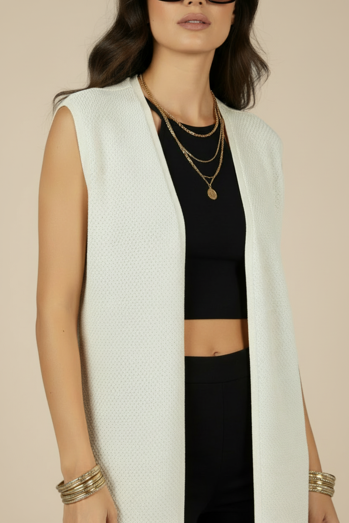 Gilet Emma creme | creme