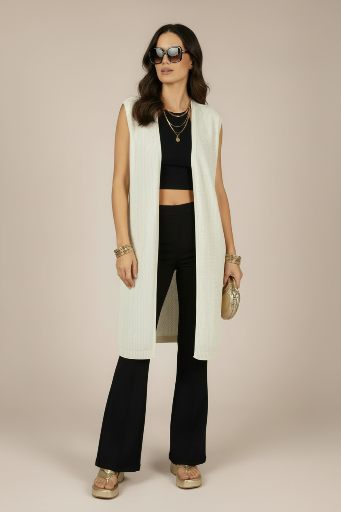 Gilet Emma creme | creme