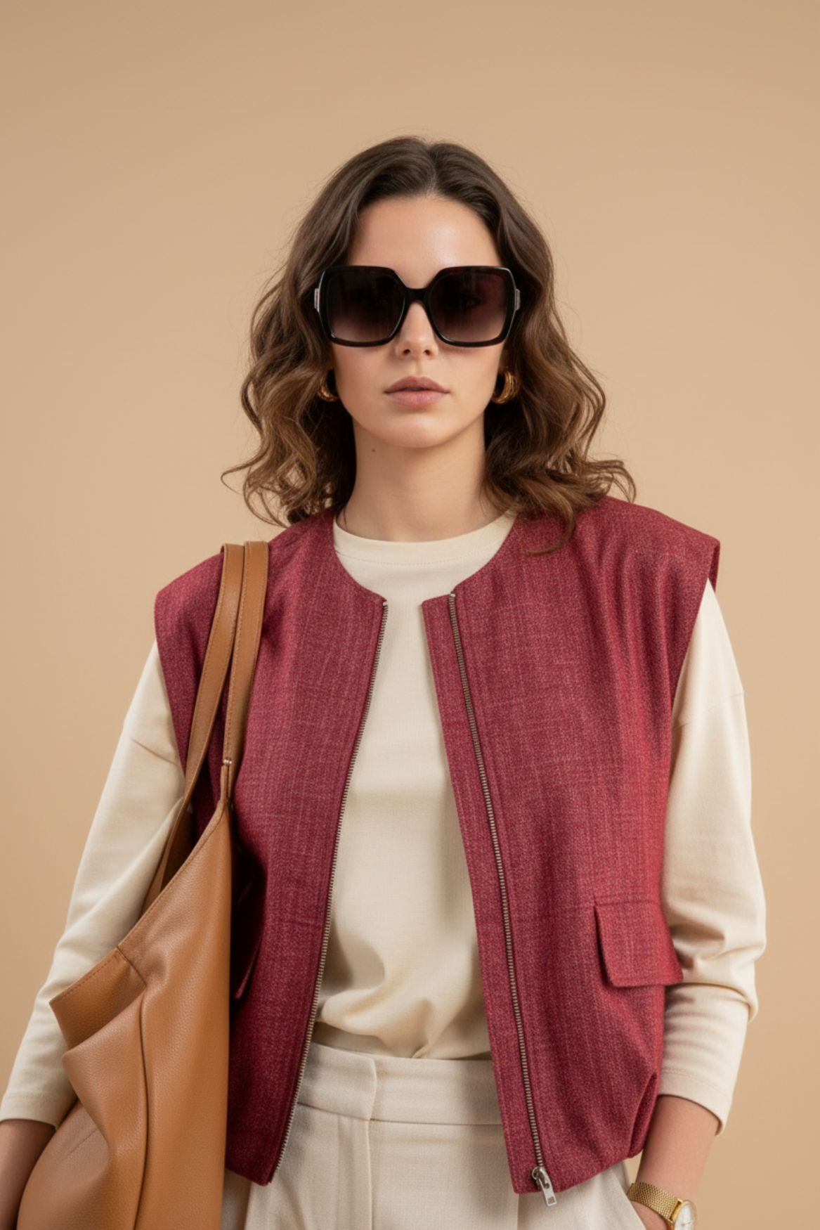 Jacket Jade dark red | dark red