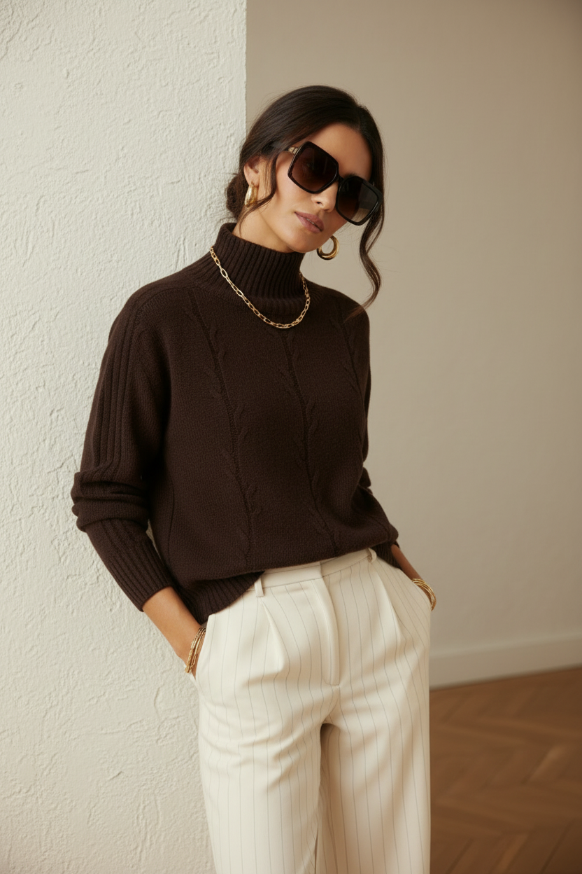 Sweater Gabriella chocolate | chocolate