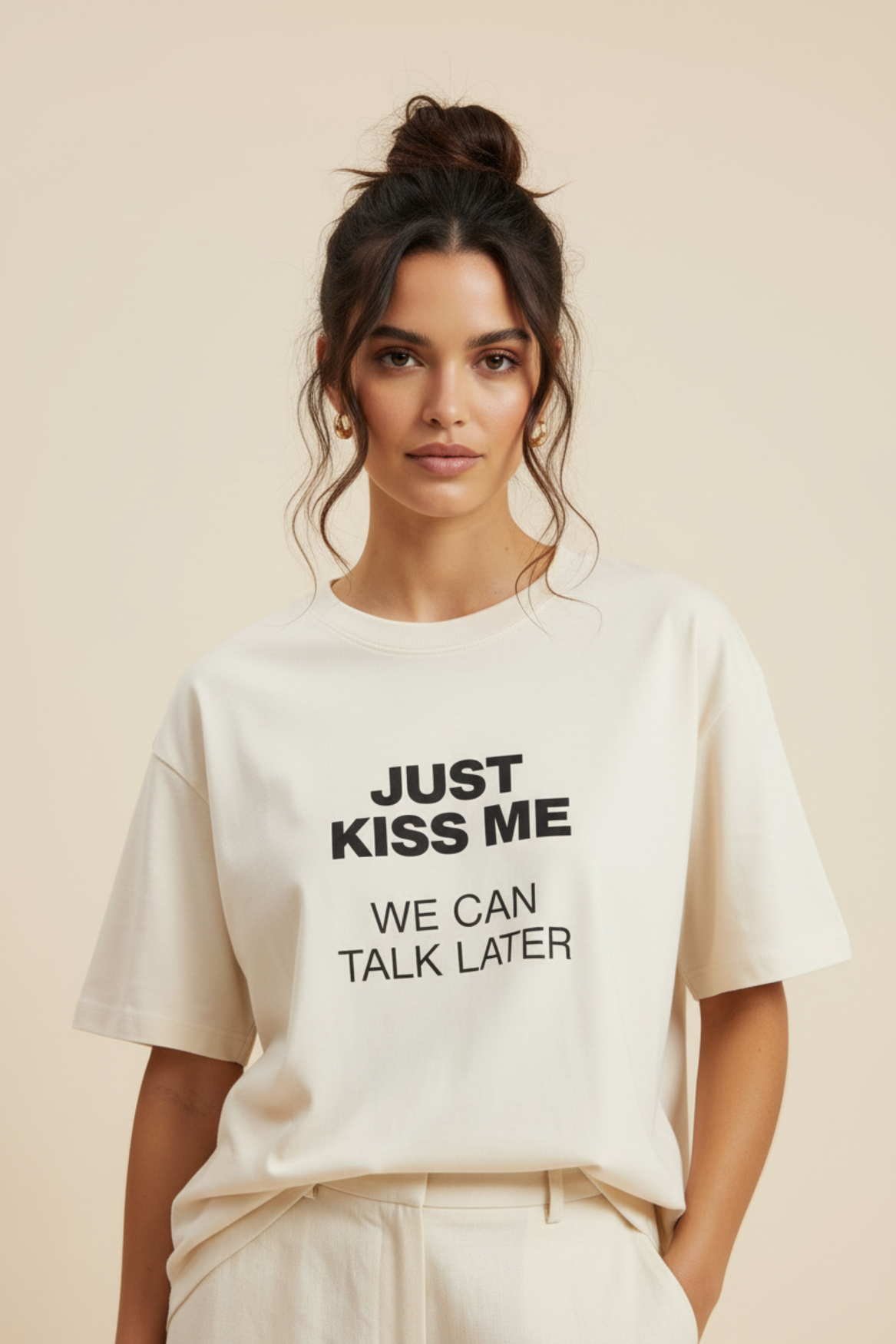 Sweater Kiss me  creme | ecru