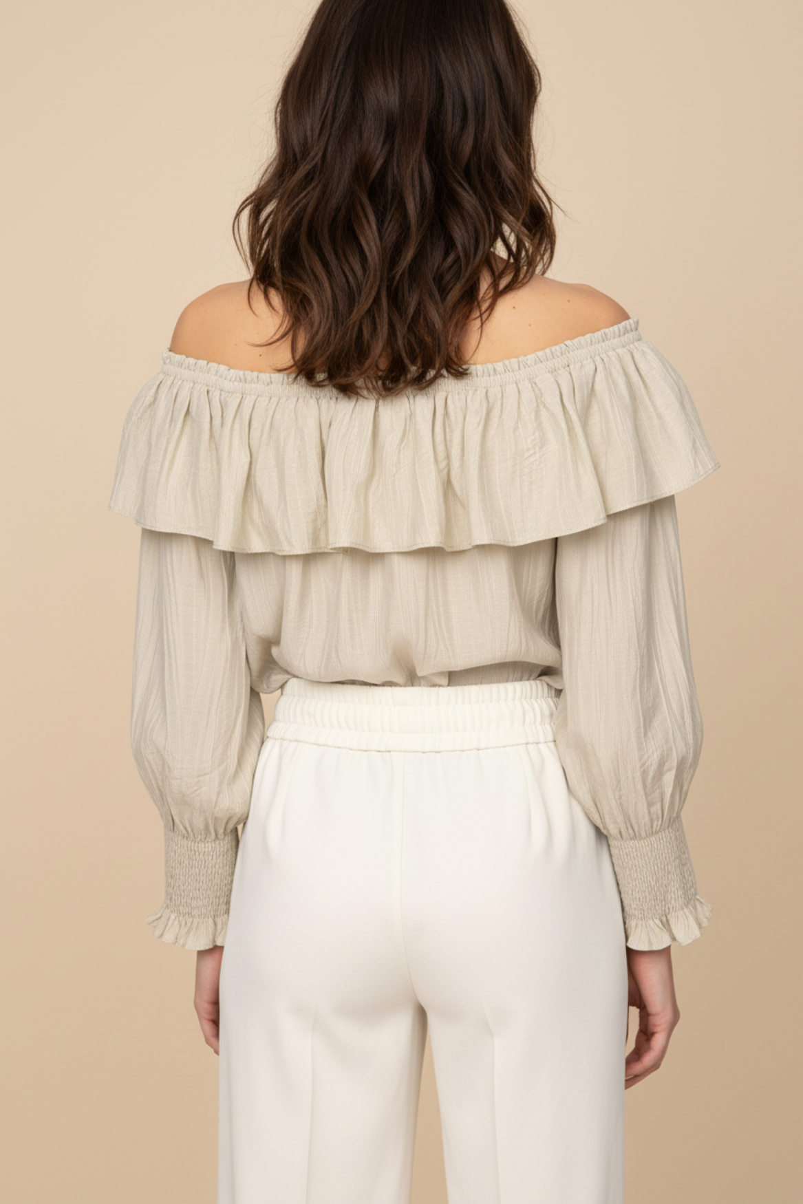 Noemie shirt sand | sand