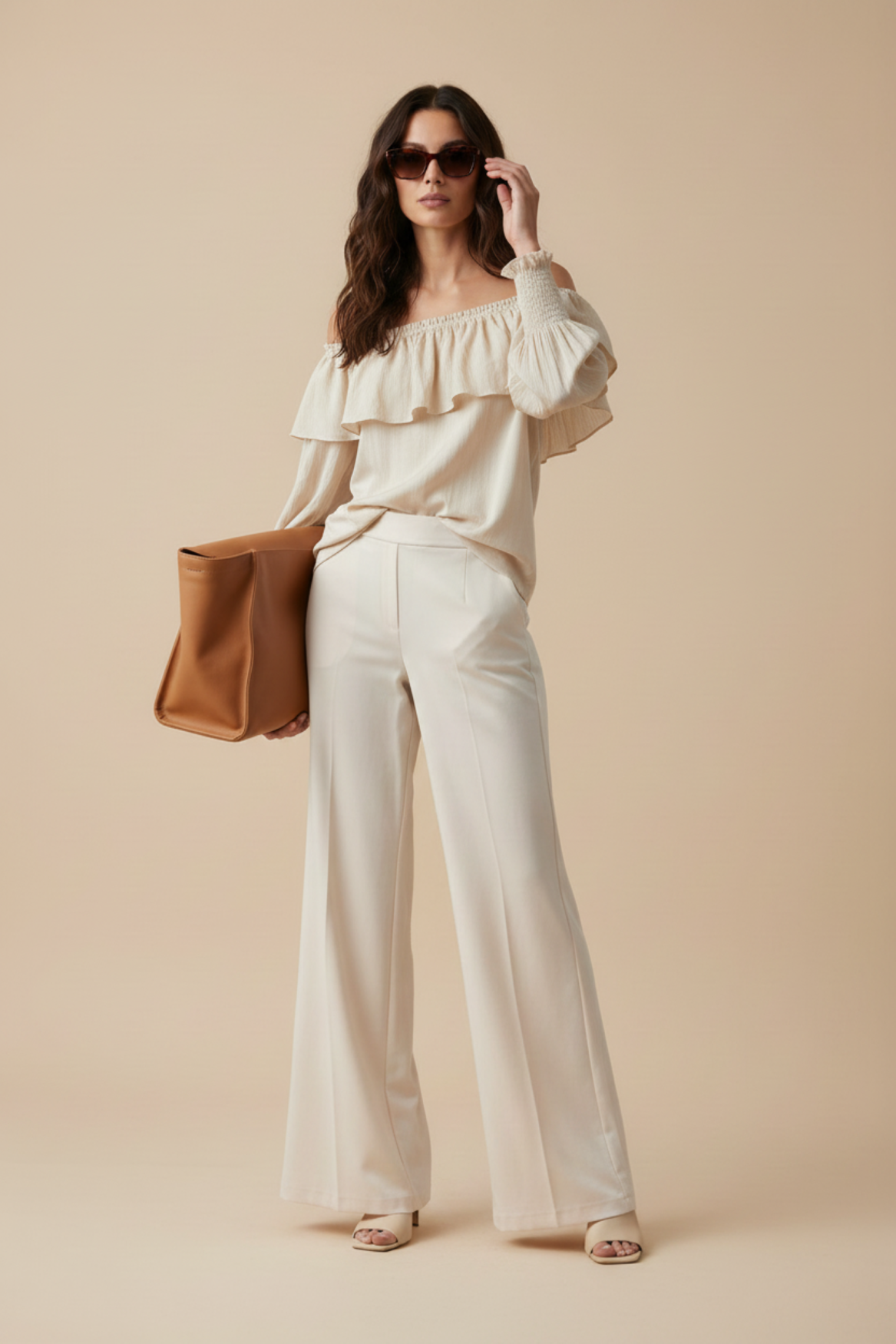 Noemie shirt sand | sand