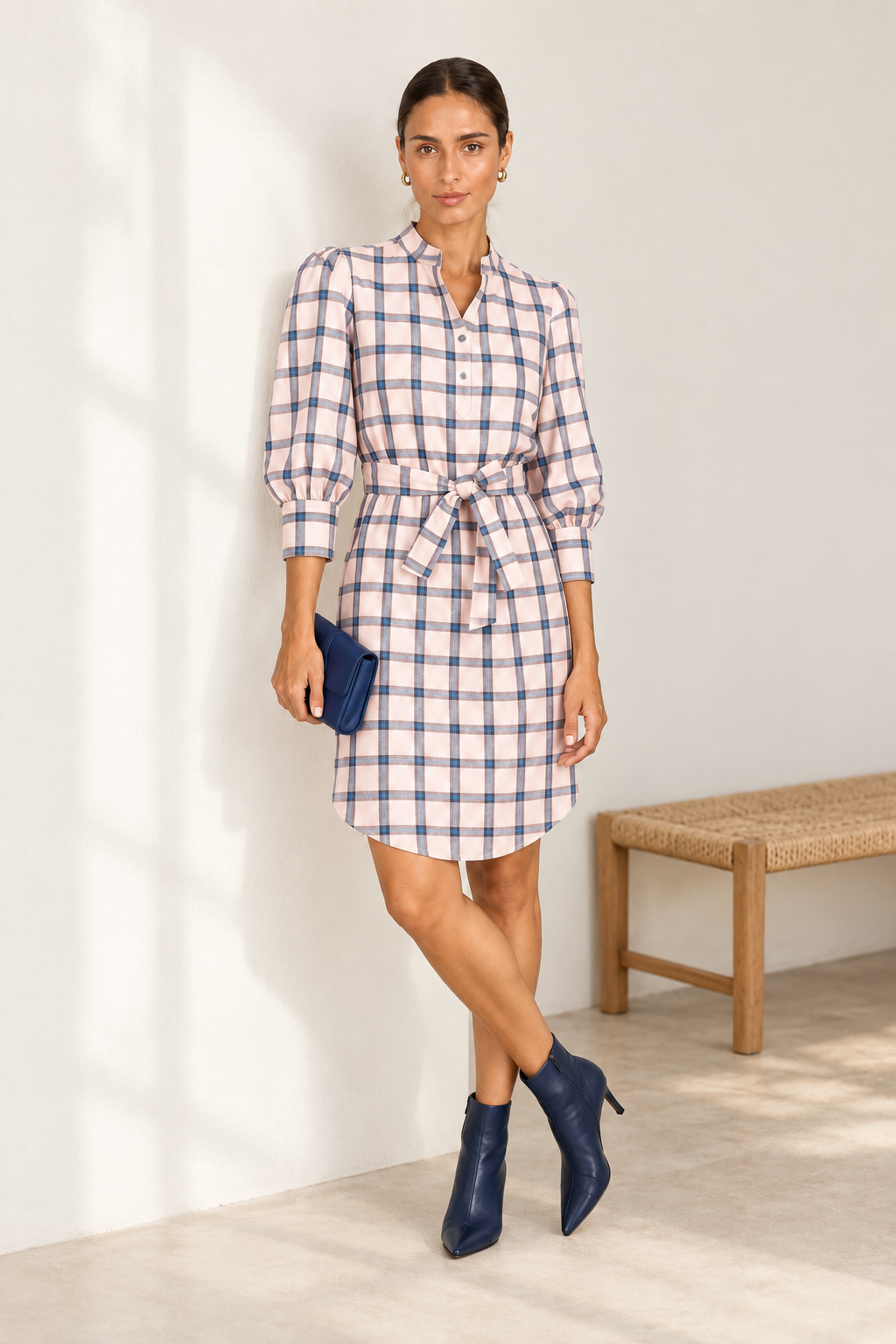 Dress Alice Blush check | blush
