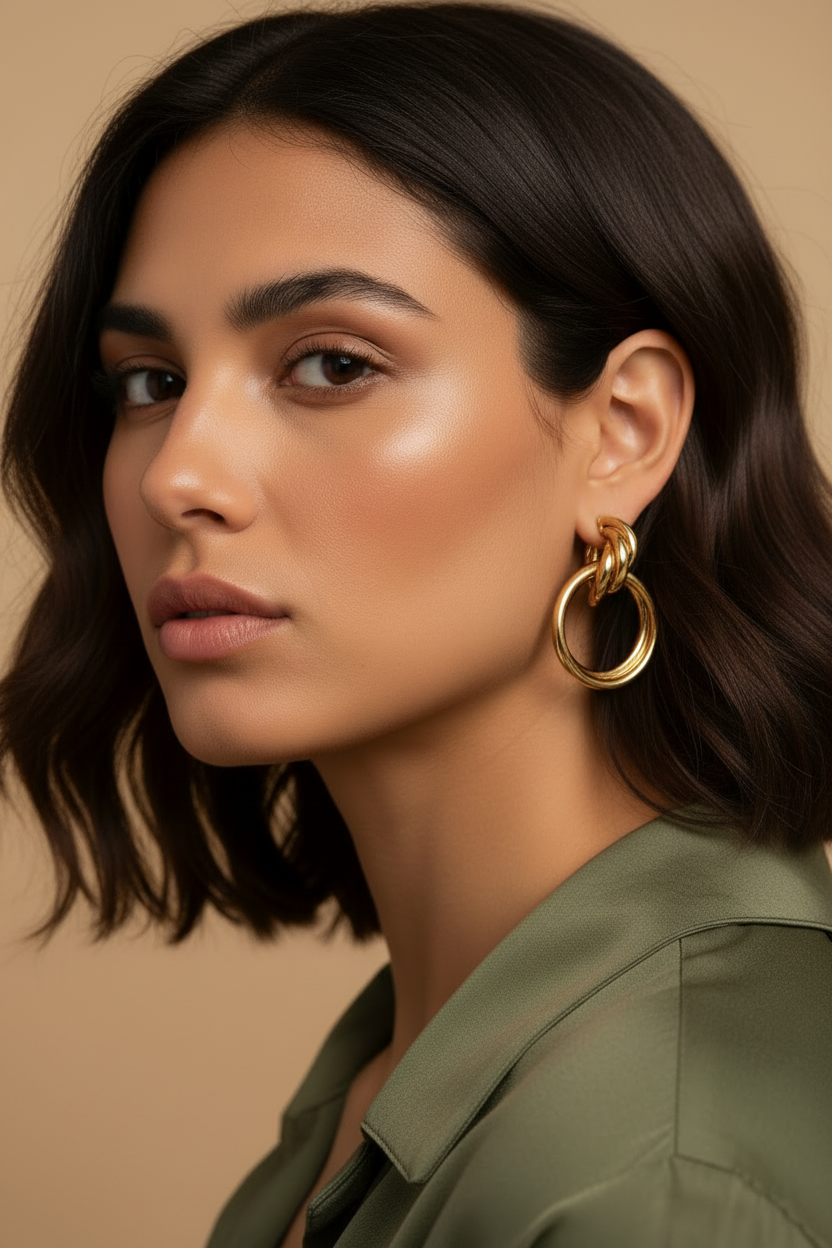Earrings Maeve Gold editorial