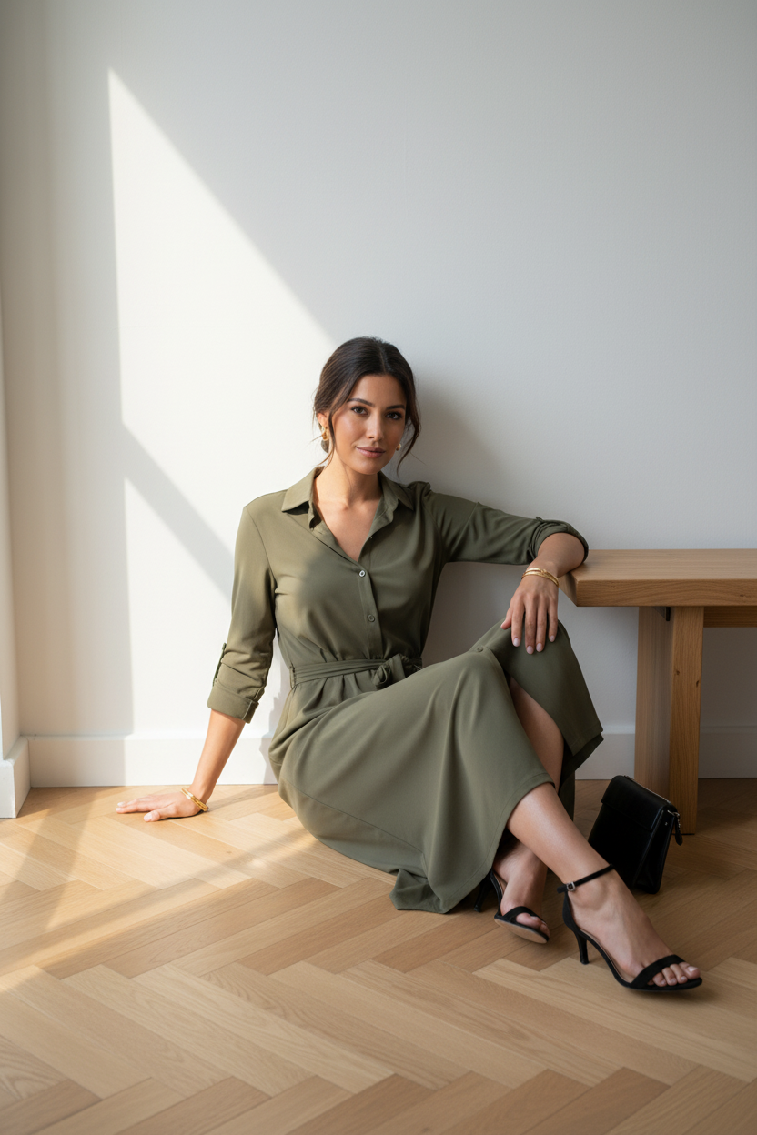 Dress Pim Khaki | khaki