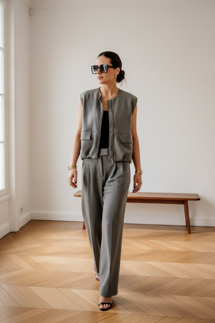 Jacket Jade grey | stone grey