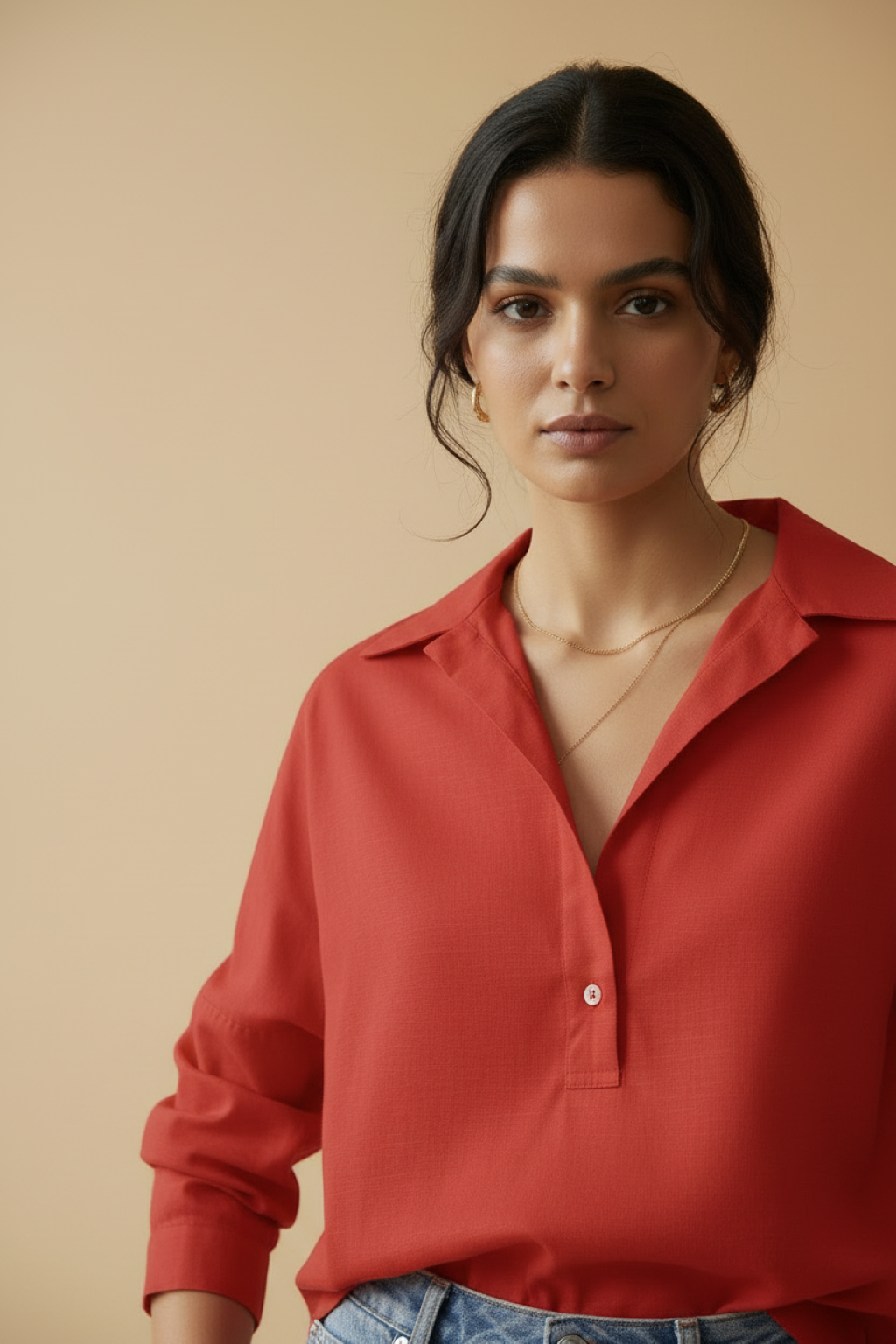 Shirt Lucy dark red | dark red