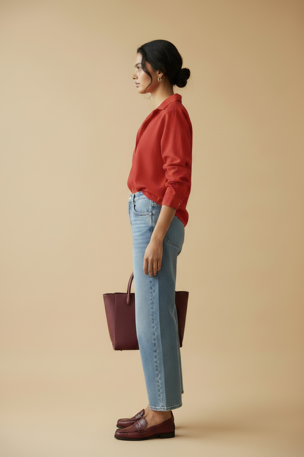 Shirt Lucy dark red | dark red