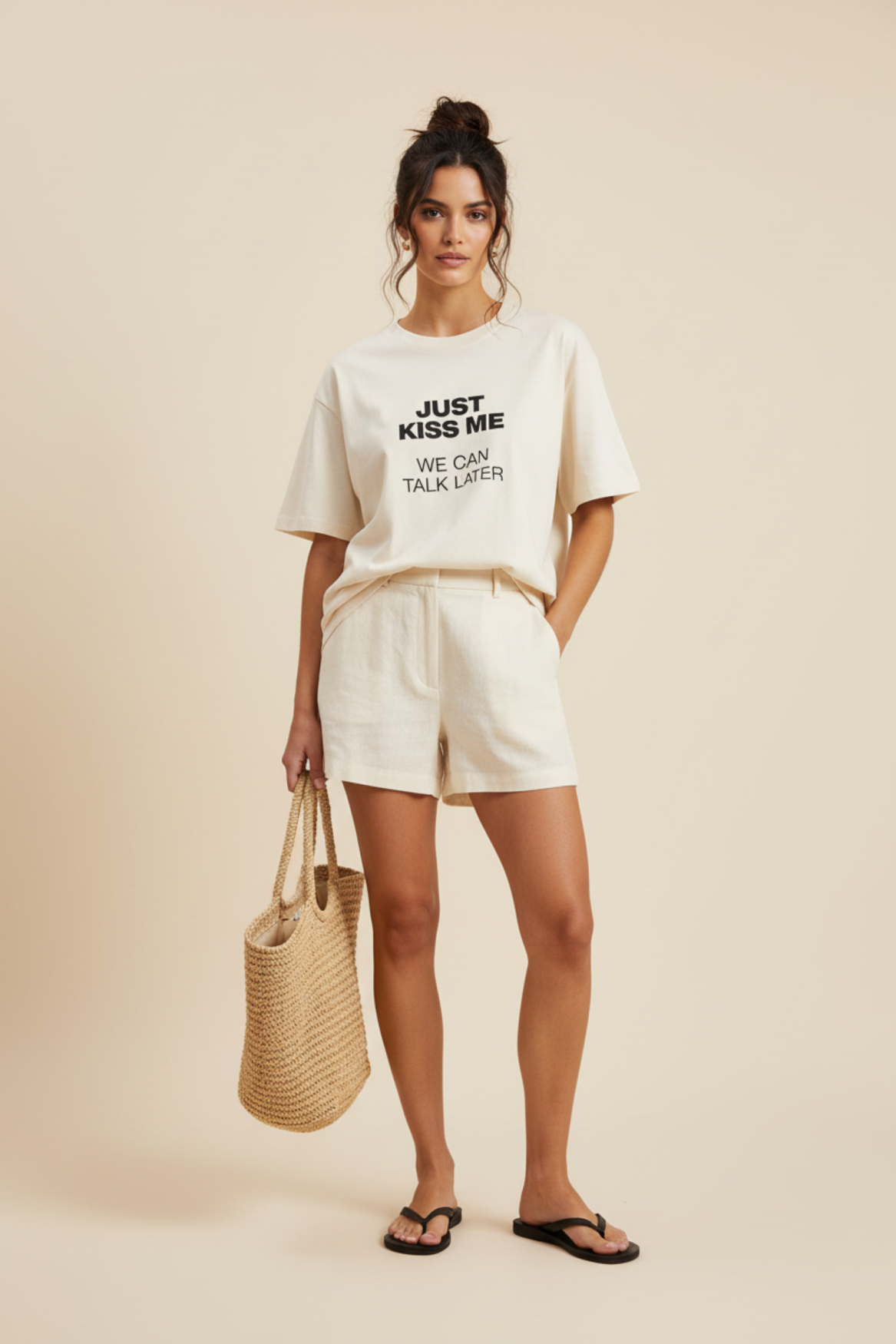 Sweater Kiss me  creme | ecru