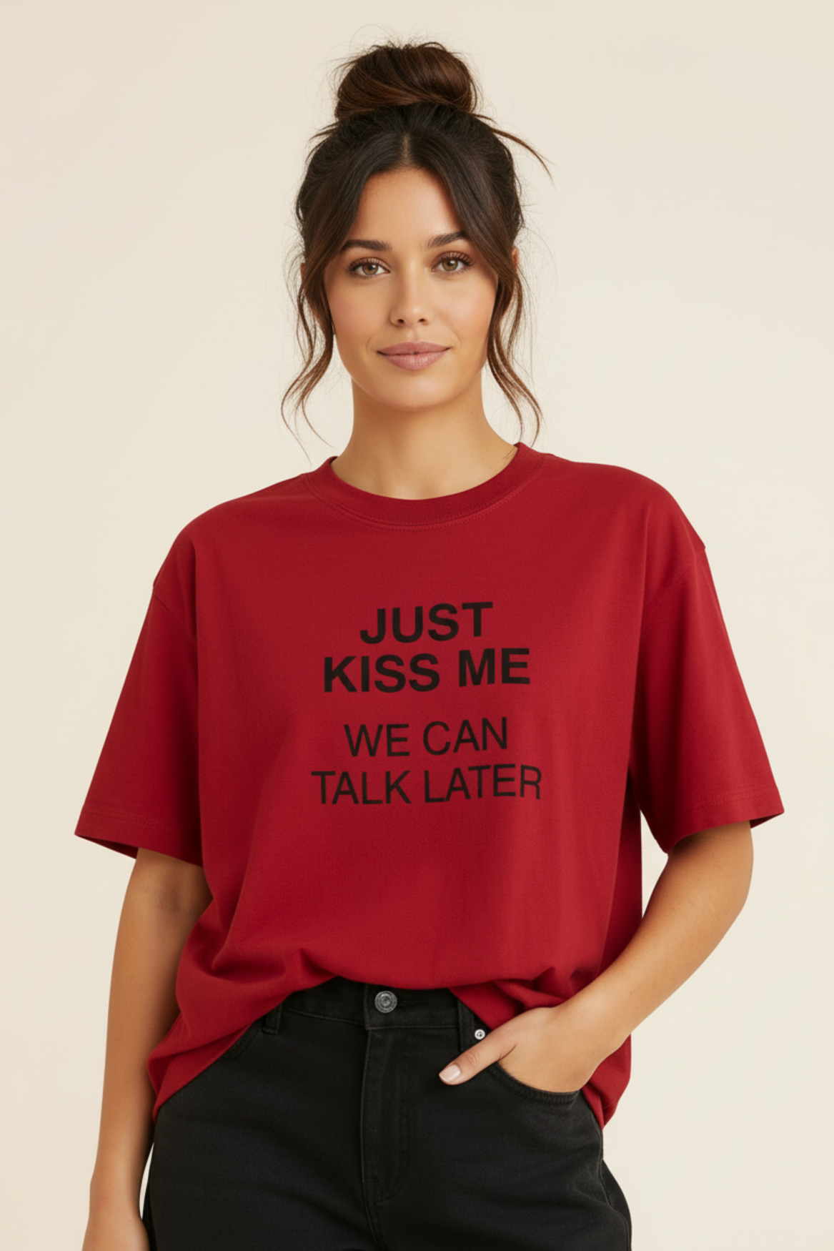 Sweater Kiss me  dark cherry | Dark cherry