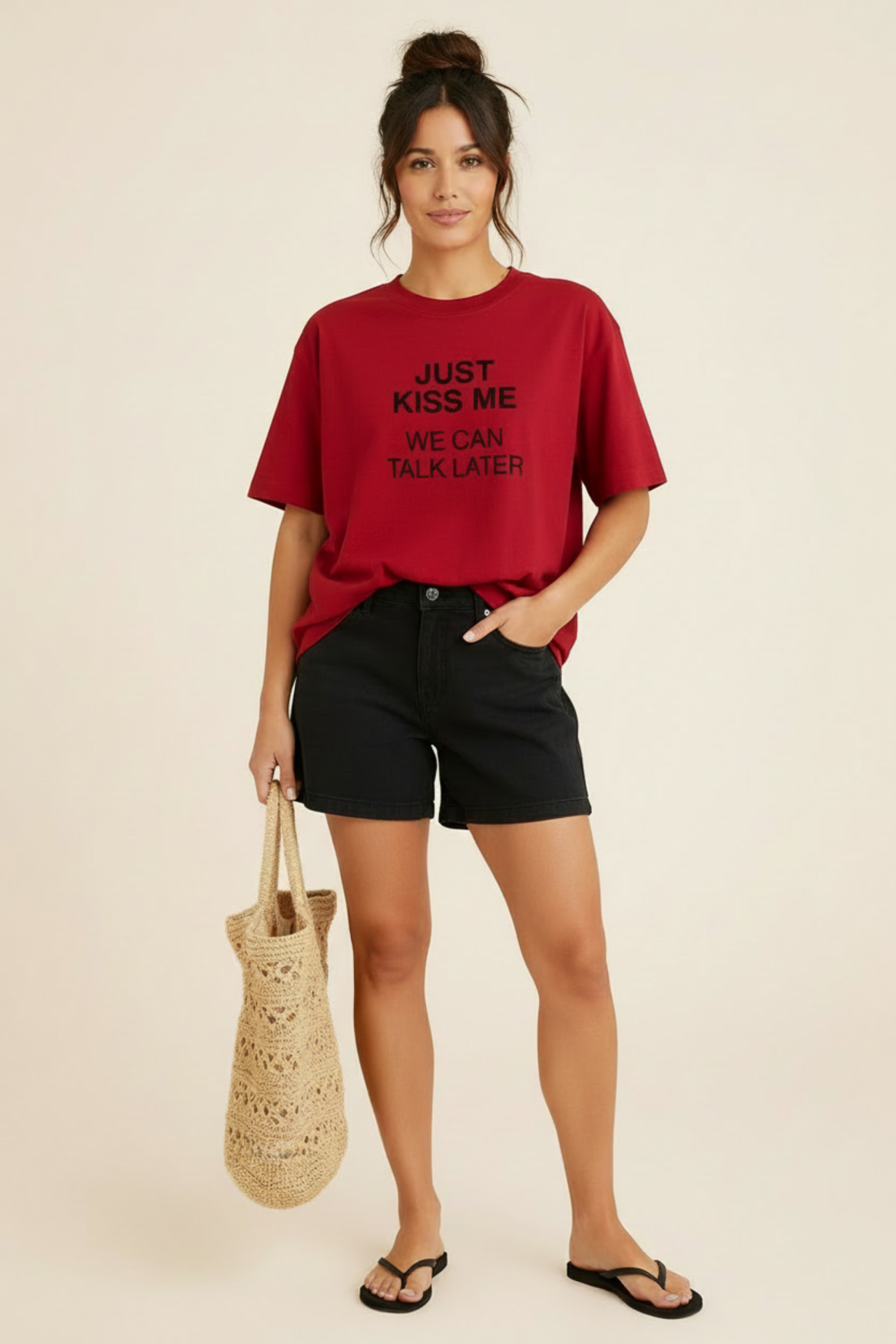 Sweater Kiss me  dark cherry | Dark cherry