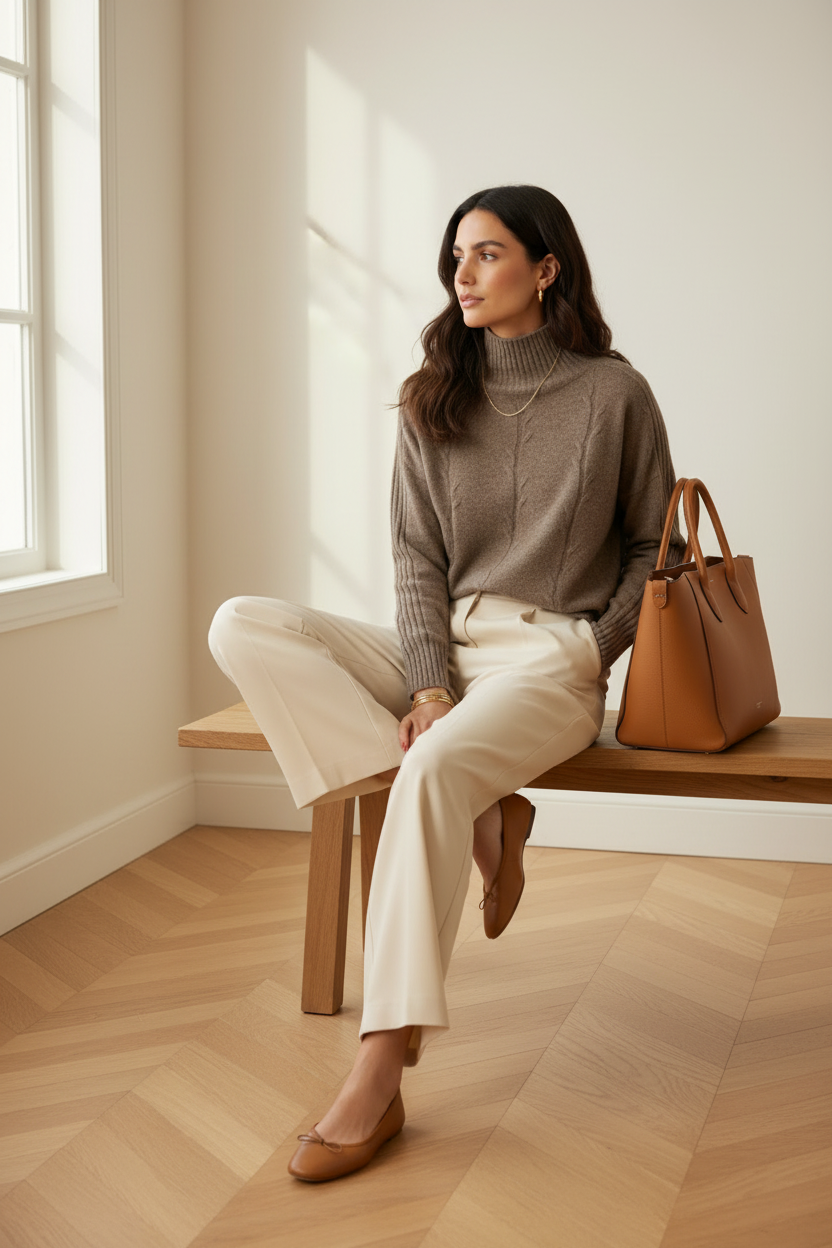 Sweater Gabriella taupe | taupe