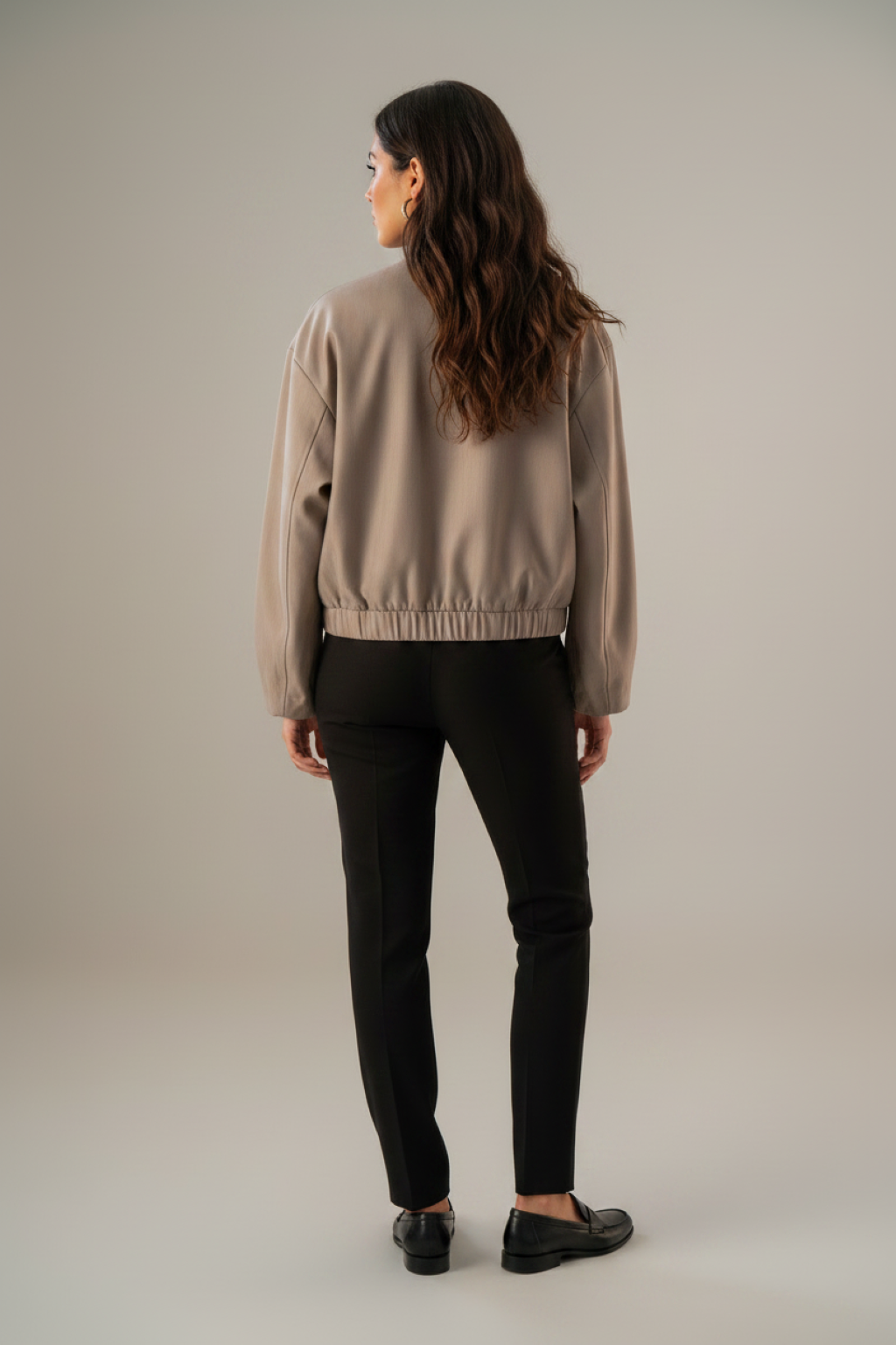 Jacket Sienna mastice | beige striped