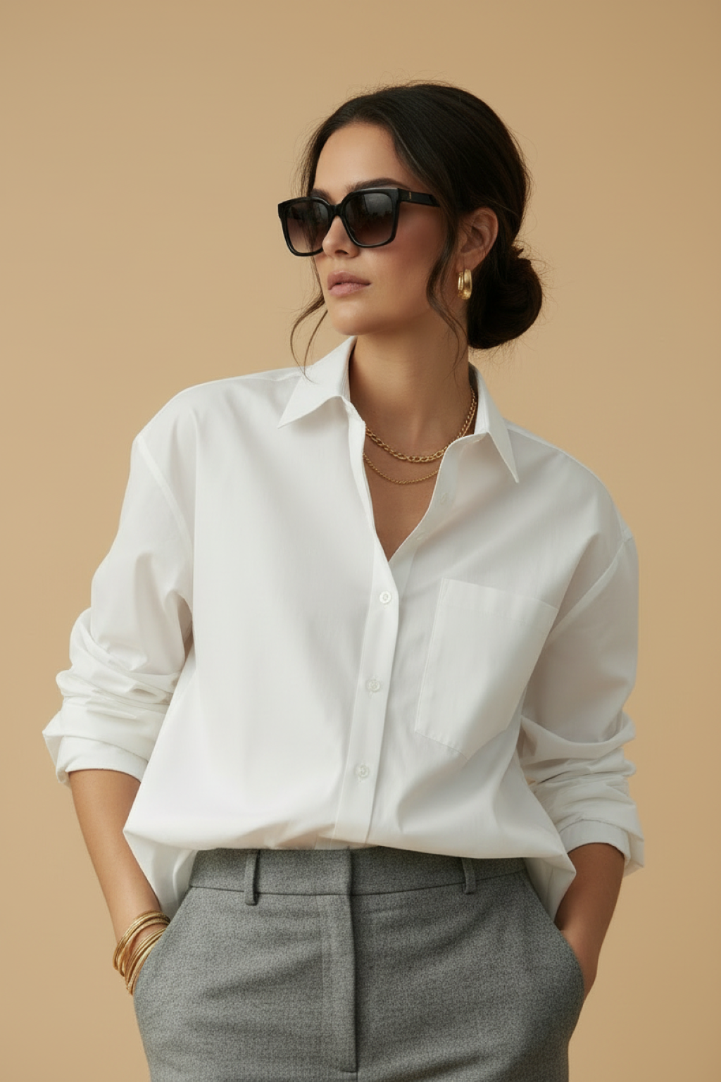 Shirt Luna white | white