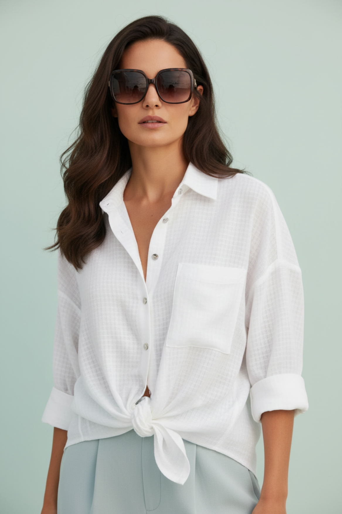 Shirt Tess white | white