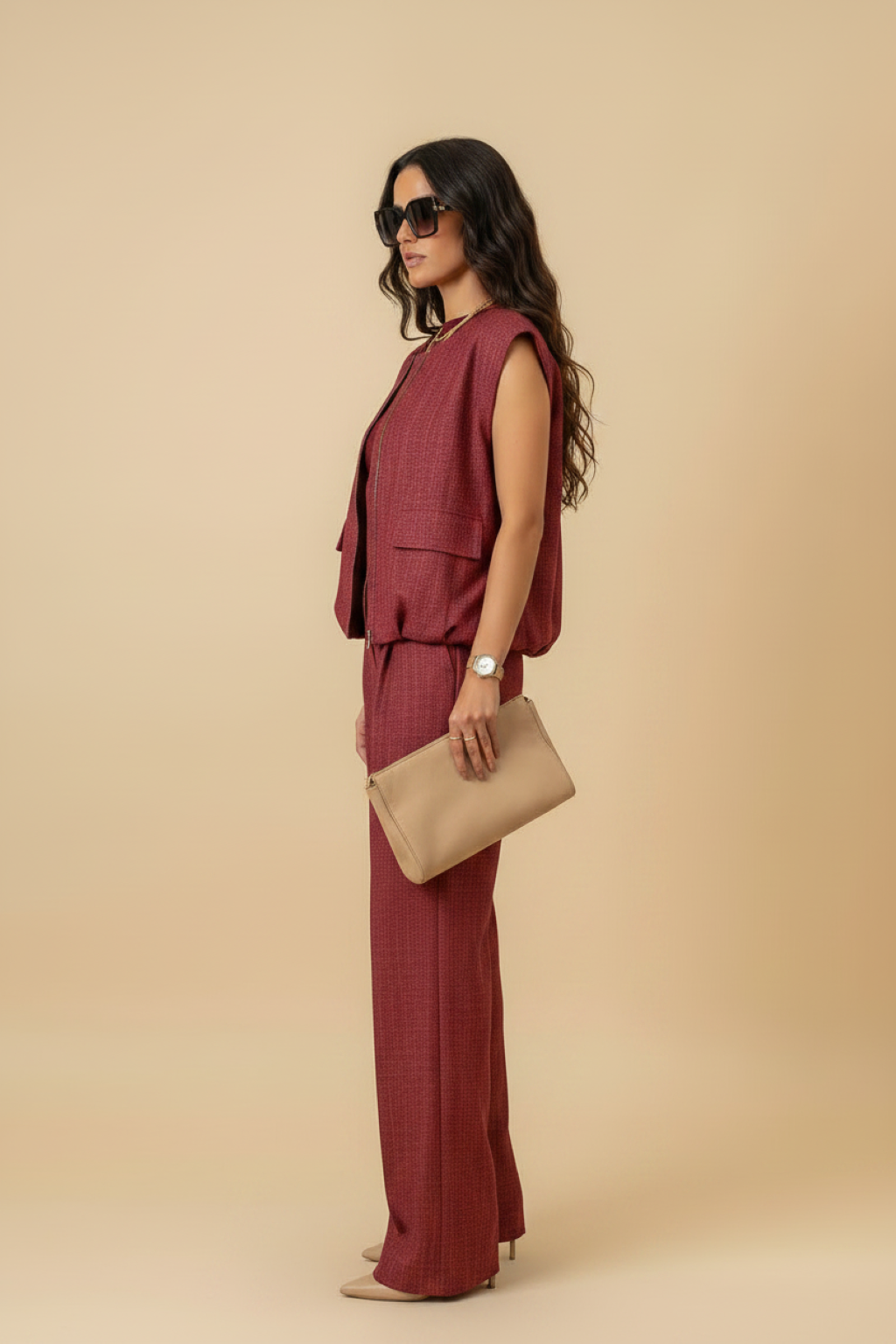 Jacket Jade dark red | dark red